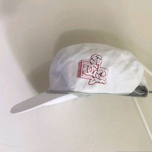 SOLD Authentic Chanel baseball cap white camellias